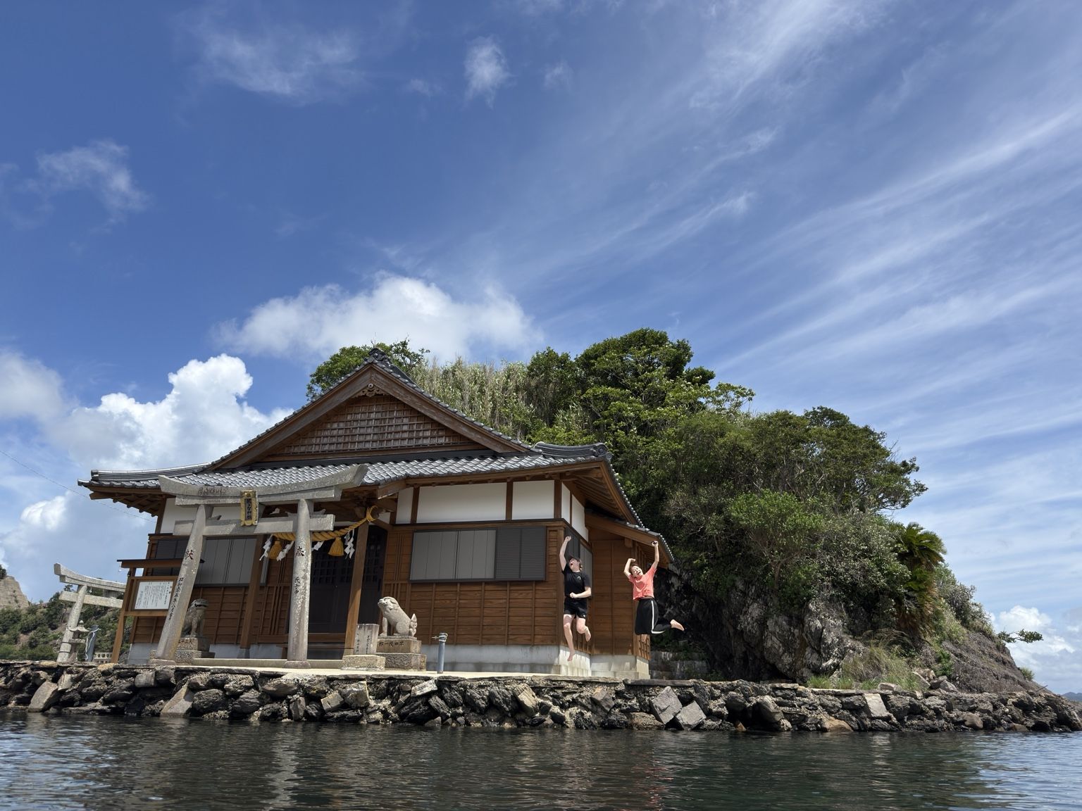 都々智神社の海底鳥居